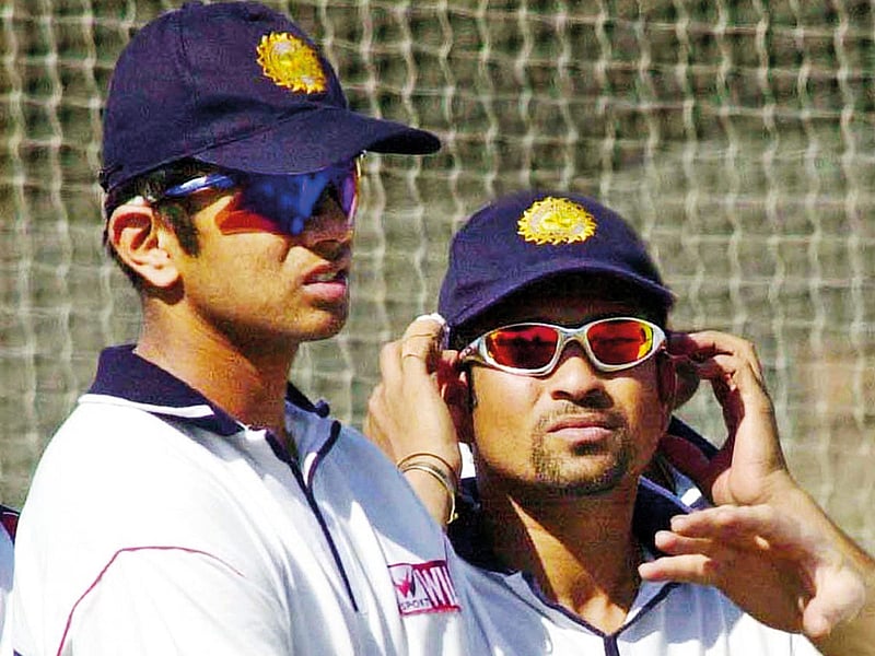 Sachin Tendulkar and Rahul Dravid