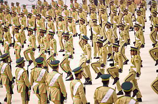 Military shows and formation at the graduation of the 27th batch of cadets of Dubai Police Academy. File photo for illustrative purpose only
