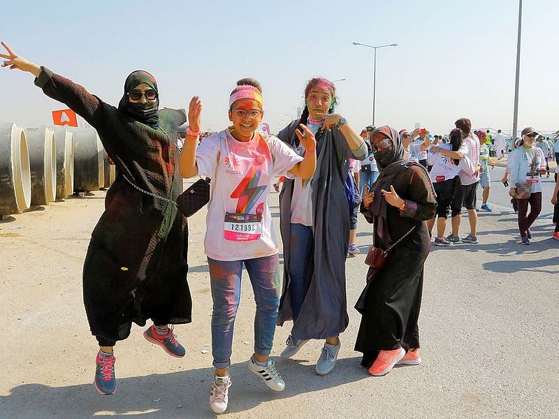 Colour run celebrated in Saudi Arabia