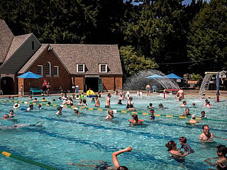 Hundreds flocked to public pools during an unprecedented heat wave in Portland, Oregon.