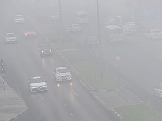 Fog and mist causes low visibility in Abu Dhabi. Photo for illustrative purposes.
