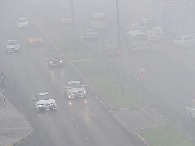Fog and mist causes low visibility in Abu Dhabi. Photo for illustrative purposes.