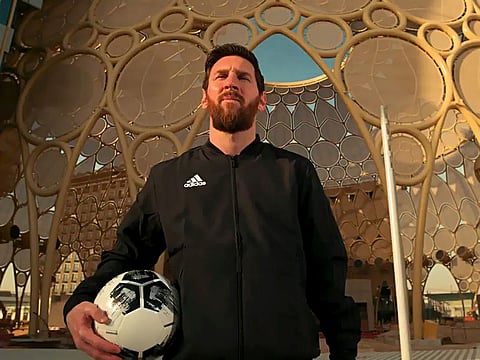 Lionel Messi featured in a countdown video for the Expo 2020 Dubai. Picture used for illustrative purposes.