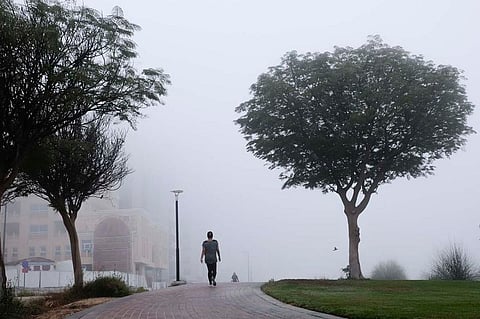 Forecasters warn of reduced visibility as humidity climbs to 90% in some areas.