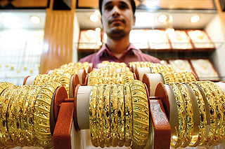 The Dubai 24K gold rate fell to Dh533 per gram, from Dh536.75 at the previous close, while 22K gold dropped to Dh493.75 from Dh497. 