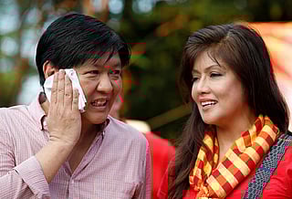 Photo shows Bongbong Marcos with his sister Imee, who won a Senate seat in 2016. Philippine media have widely reported that Bongbong and Imee were beneficiaries of illegal Swiss foundations. 