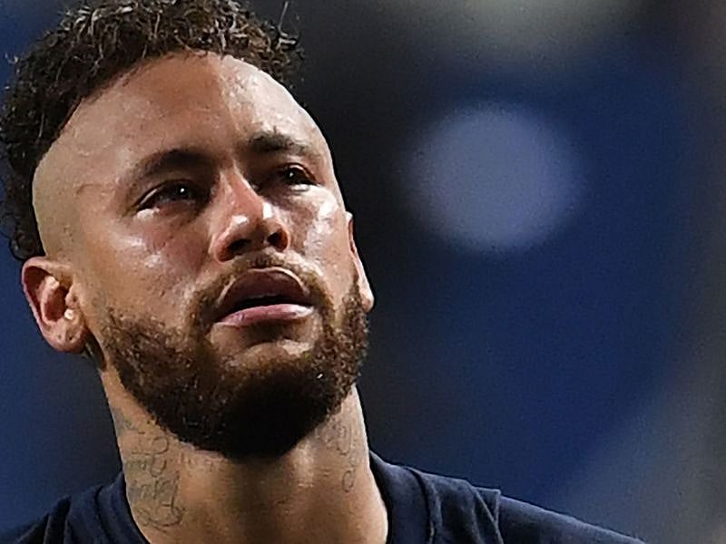 Neymar was in tears after PSG lost to Bayern
