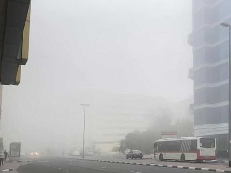 Fog in Dubai