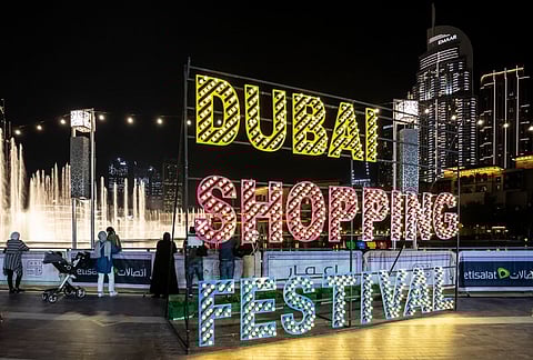 Dubai's various attractions are studded with DSF decorations