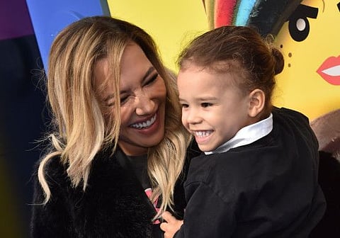 Naya Rivera with her son Josey Hollis Dorsey in a file photo