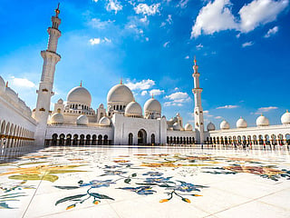 The Sheikh Zayed Grand Mosque in Abu Dhabi welcomes nearly 7 million guests annually, 82 per cent of whom visitors to the UAE. 