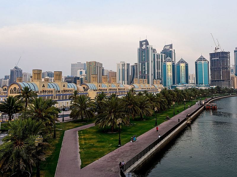 Stock Sharjah skyline