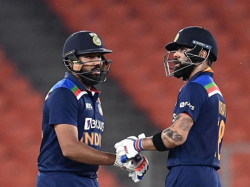 Rohit Sharma and Virat Kohli.