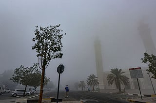 Commuters across the UAE encountered heavy fog on the roads in Sharjah.