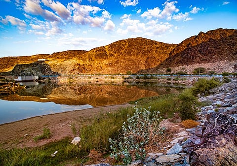 Shawka Dam in the emirate of Ras Al Khaimah.