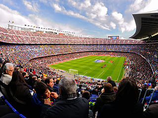 CAMP NOU, SPAIN | Capacity: 98,787 | The Camp Nou is home to Real Madrid’s rivals Barcelona FC. Its endless trophy cabinets are a huge hit, with tourists visiting the city of Barcelona.