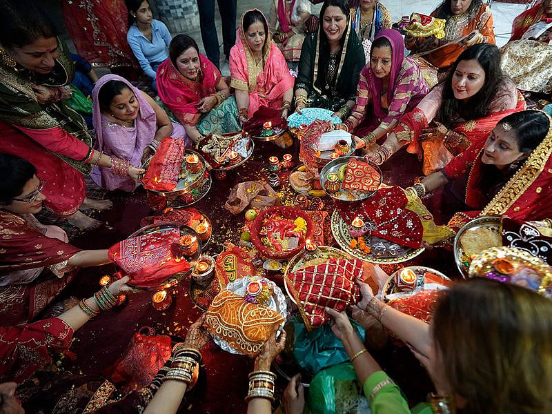 If you spot women in bright traditional outfits and fresh mehndi this evening, waiting on balconies and rooftops with a sieve in hand, it is Karva Chauth.