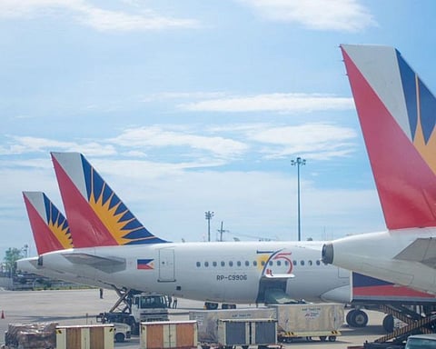 PAL aircraft at Manila's Ninoy Aquino International Airport (NAIA). Four months after filing for Chapter 11 bankruptcy protection, PAL swung into profitability, with 1.7 billion pesos profit ($32.97 million) in December 2021.