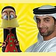 UAE actor Majid Al Falasi who plays 'Um Saeed' in the hit Emirati animated TV series Freej.