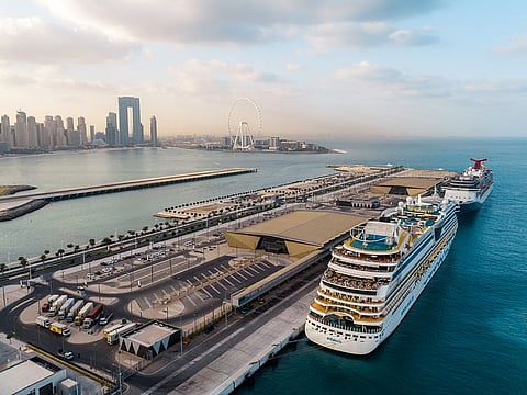 Dubai Harbour Aerial View