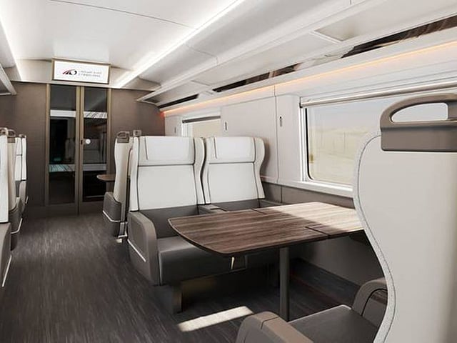 Built for comfort and speed – Inside the train, passengers will enjoy modern, spacious interiors designed for convenience and efficiency.