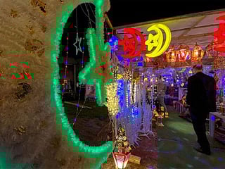 People shop for decorations for the holy month of Ramadan in Amman, Jordan.  Technical glitch leads to early Maghrib call, prompting premature iftar in  Jordan