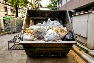 Big garbage container