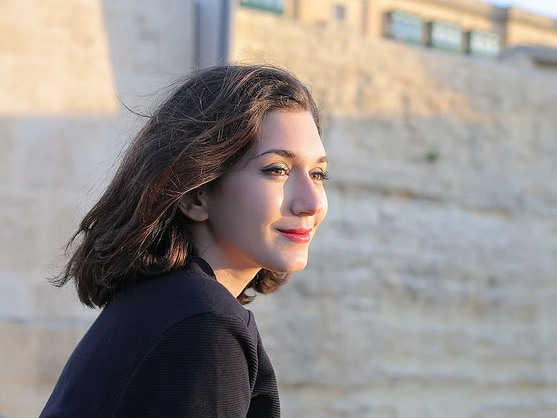 Person enjoying the sunlight