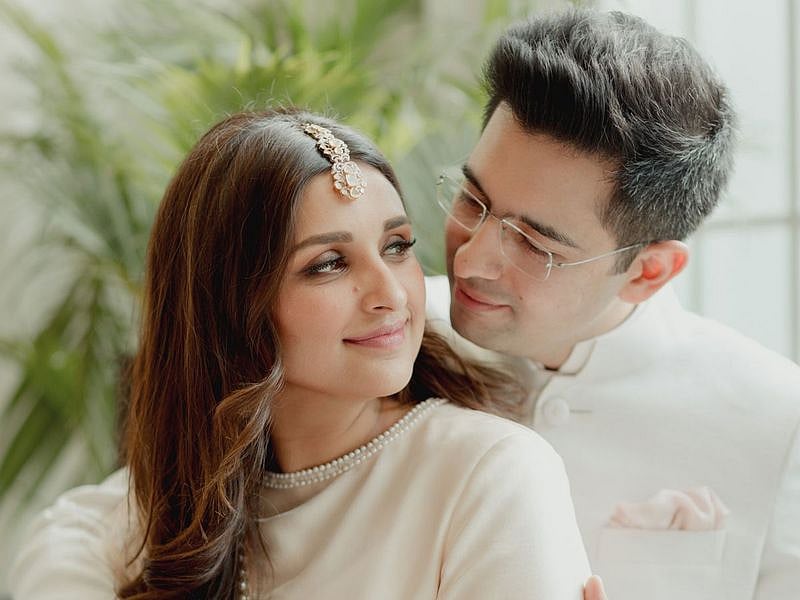 Parineeti Chopra and Raghav Chadha.