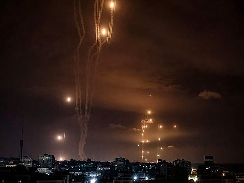 The Israeli Iron Dome defence missile system in action. File photo taken on October 7, 2023. 