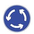 Roundabout sign