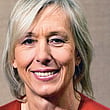 Martina Navratilova says she
is using her position
to encourage women to have
cancer screenings.