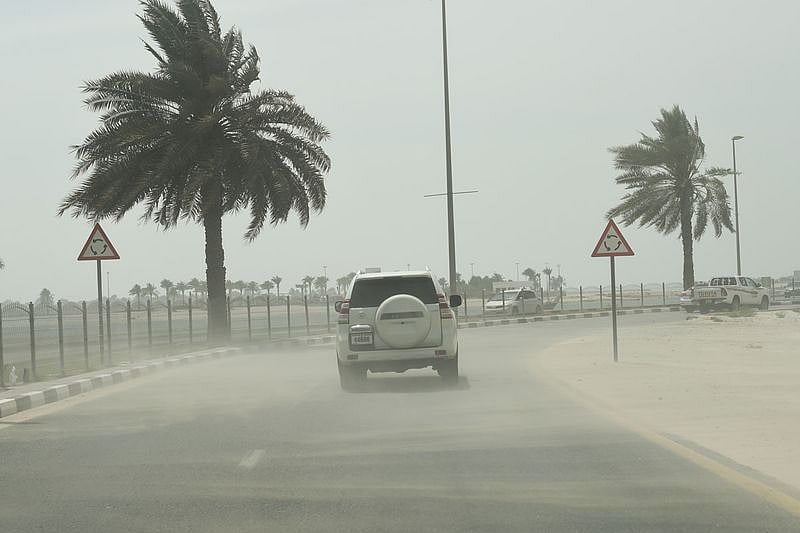 Strong winds, dust storm on wednesday
