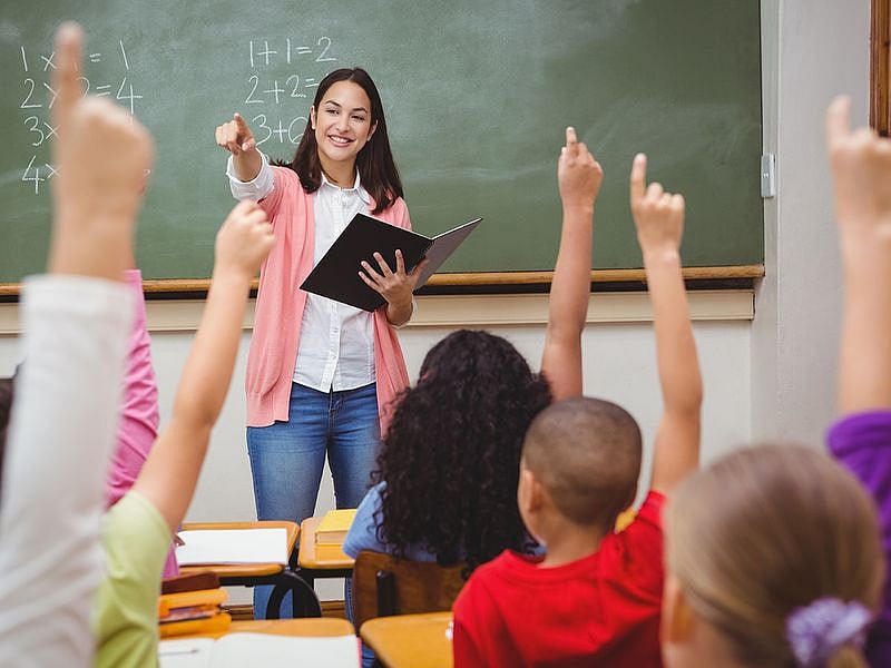 Stock teacher school
