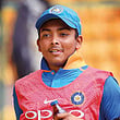 India A’s Prithvi Shaw during the first match of the Quadrangular Series one-day tournament against Australia A at Chinnaswamy Stadium in Bengaluru.