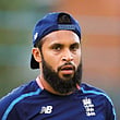 England's Adil Rashid during a nets session at Edgbaston in Birmingham, England.