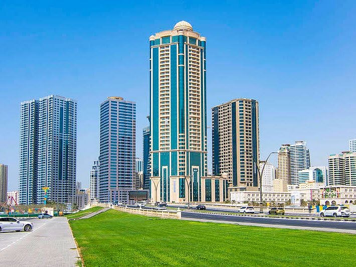 Stock - Sharjah Skyline New
