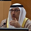 Abdul Rahman Mohammad Al Owais, Minister of Health and Prevention and Minister of State for FNC Affairs, during the FNC session on Tuesday.