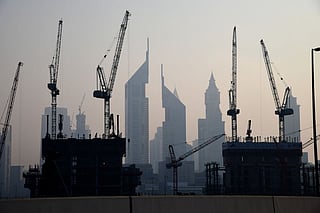 File picture of construction in Dubai. More homes are entering the market, giving tenants relief after two years of steep rent gains.