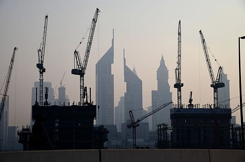 File picture of construction in Dubai. More homes are entering the market, giving tenants relief after two years of steep rent gains.