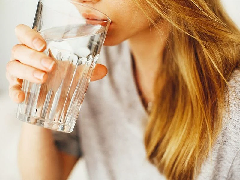 drinking water