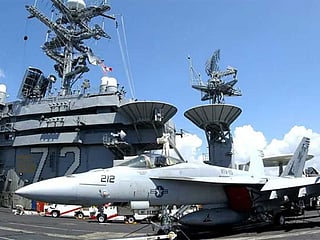 USS Abraham Lincoln aircraft carrier. 