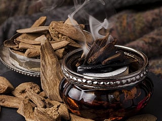 Oud, a prized resin of the Middle East, is an essential aspect of Arabian perfumeries.