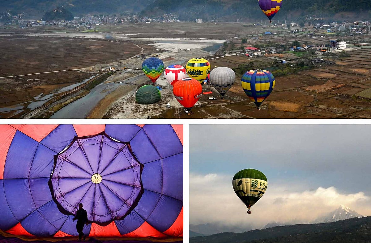 Balloons taking off from the Pame area offered a panoramic view of the Pokhara Valley, including the majestic snow-capped ranges of Annapurna, Machhapuchhre, and Dhaulagiri.