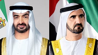 President His Highness Sheikh Mohamed bin Zayed Al Nahyan and His Highness Sheikh Mohammed bin Rashid Al Maktoum, Vice President, Prime Minister and Ruler of Dubai