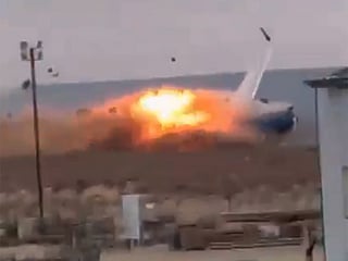 Engulfed in flames: Chilling footage reveals Azerbaijan Airlines tragedy