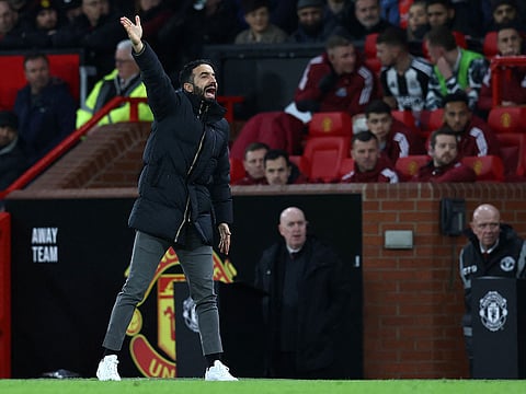Manchester United's Portuguese head coach Ruben Amorim.
