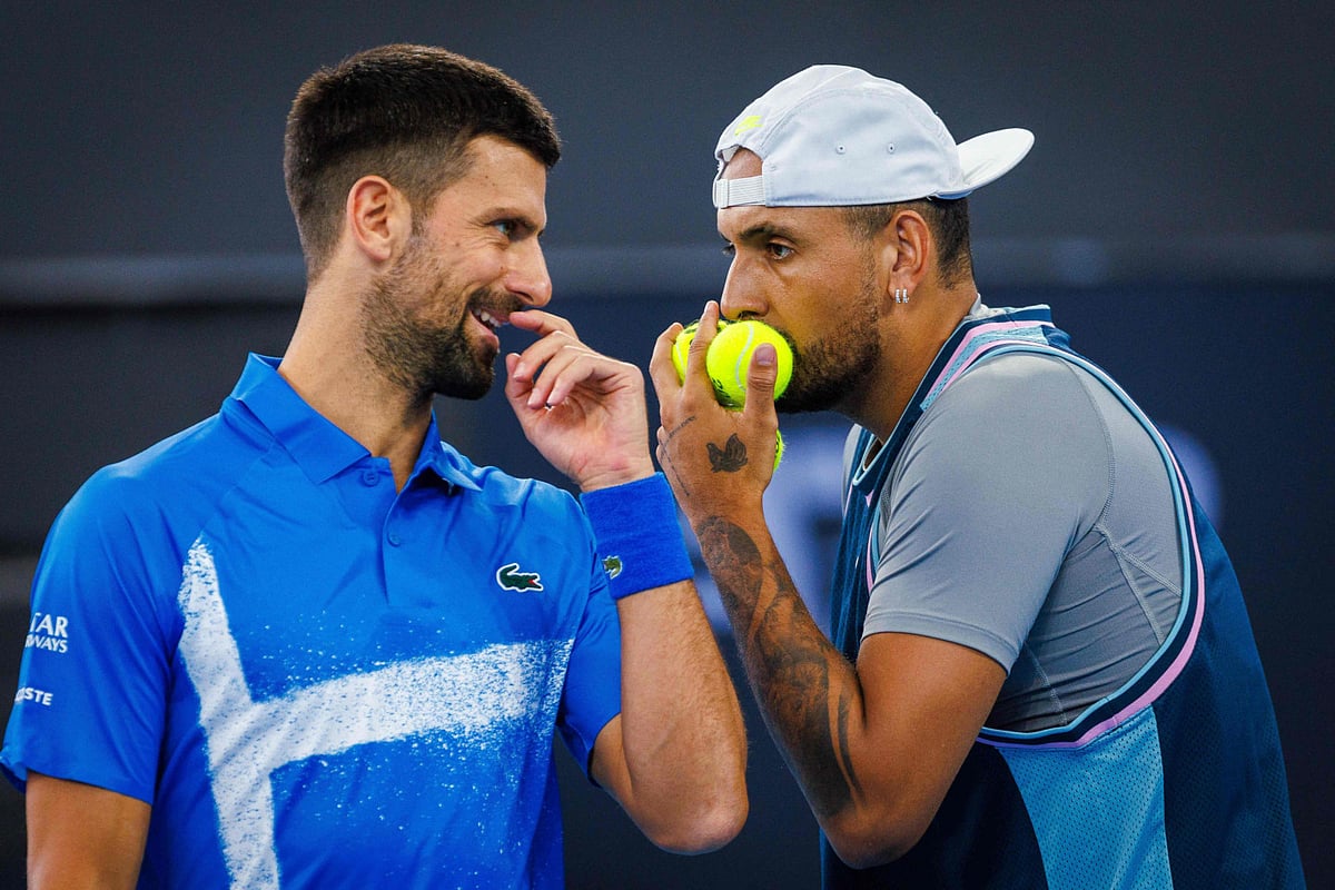 Novak Djokovic and Nick Kyrgios