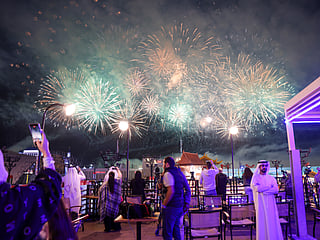 Sheikh Zayed festival fireworks. 
