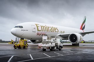 Emirates SkyCargo serves 11 destinations across Europe with 38 dedicated freighter flights per week.